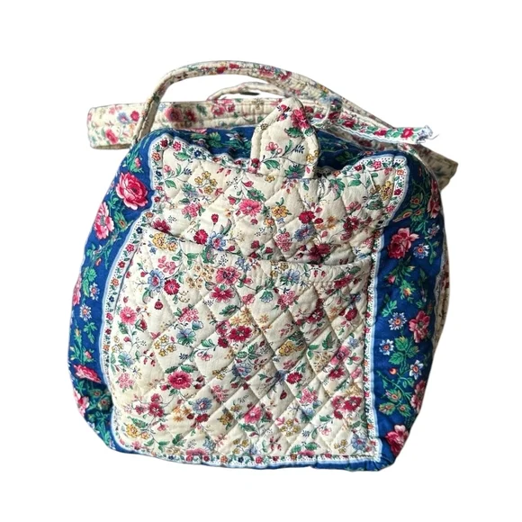 First Year Vera Bradley Ivory Floral Blue - Picture 2 of 6